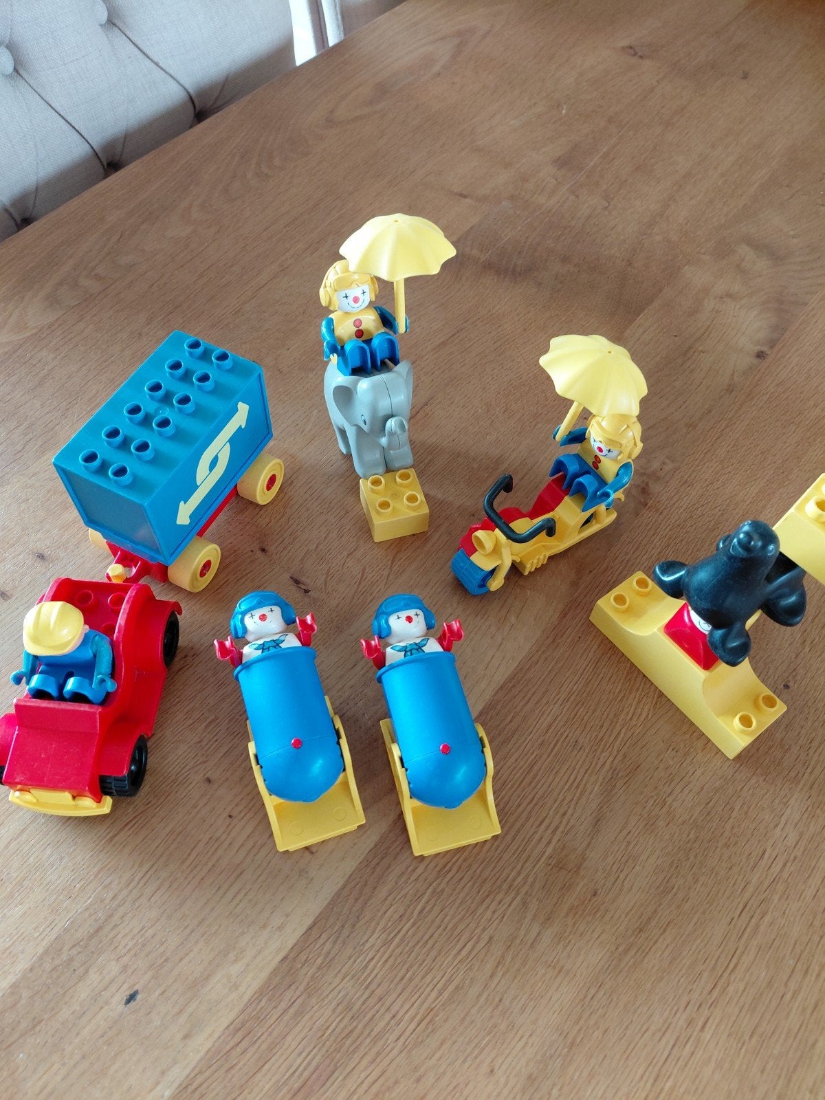 Lego Duplo Circus Set - Compleet met Figuren en Dieren, Gebruikt, Overige thema's, Ophalen of Verzenden, Duplo