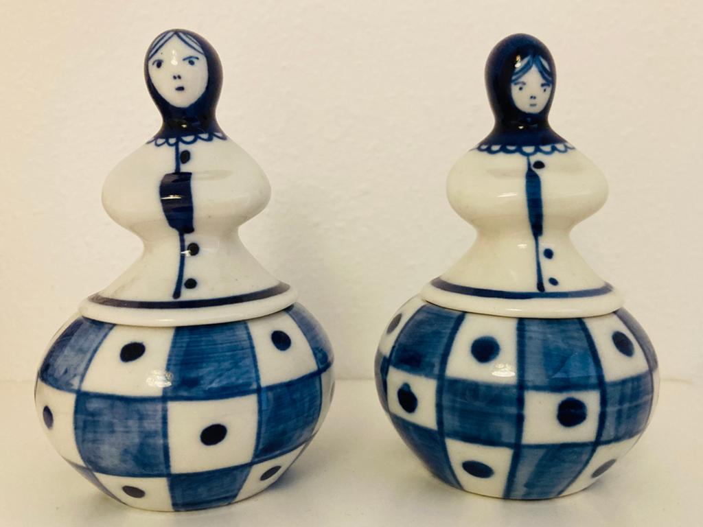 Ghzel porselein, beeldjes met deksel, Antiek en Kunst, Ophalen of Verzenden