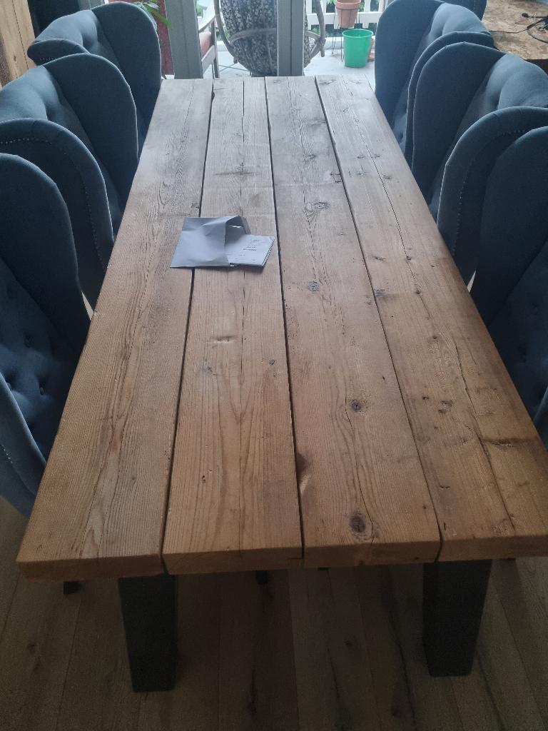 Betoverde zolder - eettafel, salontafel, tv-meubel & plank., Ophalen