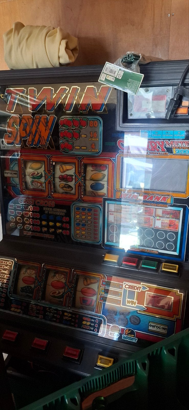 Mooie oude Twin Spin gokkast - voor onderdelen/handige Harry, Verzamelen, Ophalen of Verzenden