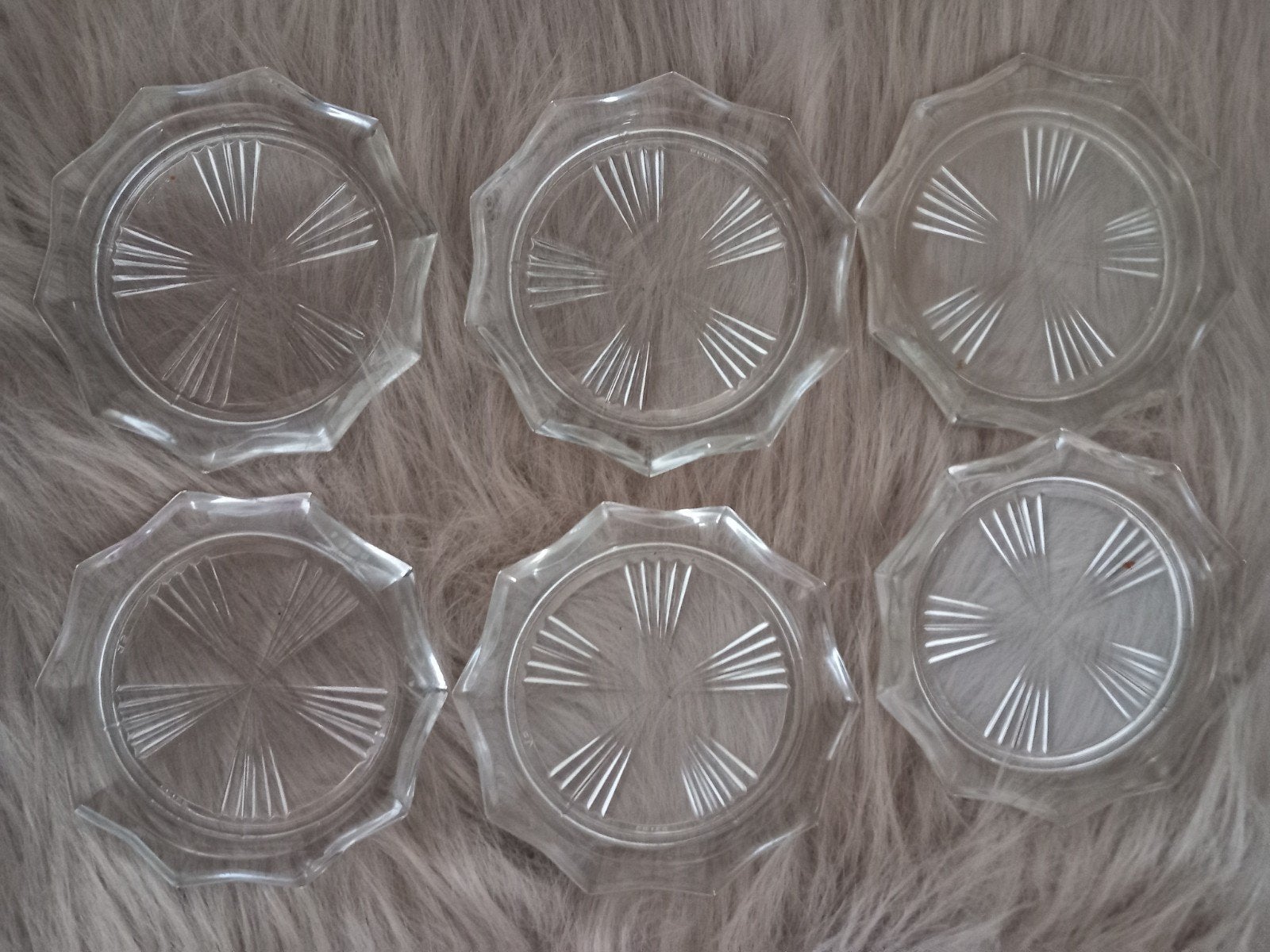 Vintage glazen onderzetters Reims France, Ophalen of Verzenden, Nieuw