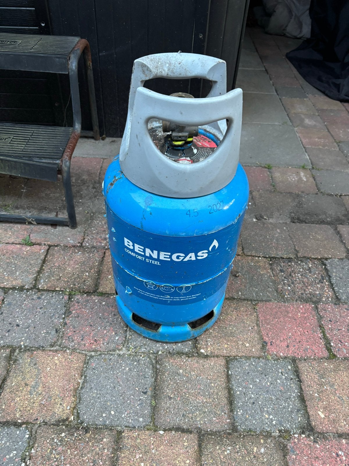 Lege Benegas Comfort Steel gasfles 6kg, Ophalen, Gebruikt