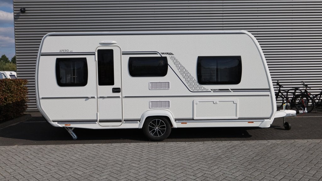 Fendt Apero 465 TG ACTIEPRIJS, Caravans en Kamperen, Caravans, Standaardzit, Bedrijf, Fendt, Schokbreker