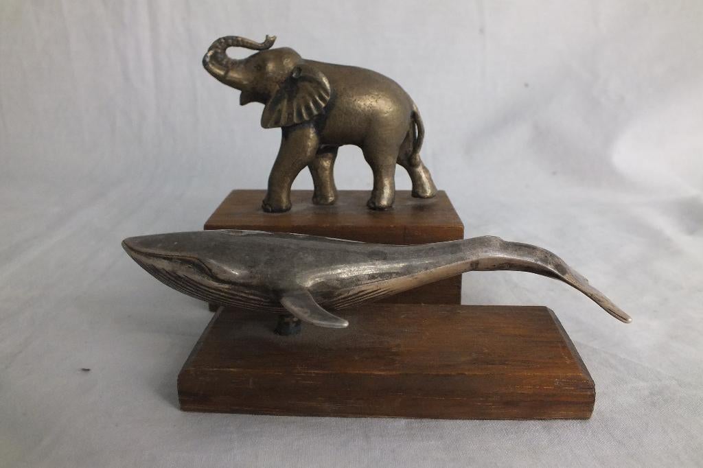 Walvis - Olifant., Antiek en Kunst, Minder dan 20 cm, Ophalen of Verzenden, Beeld, Europa