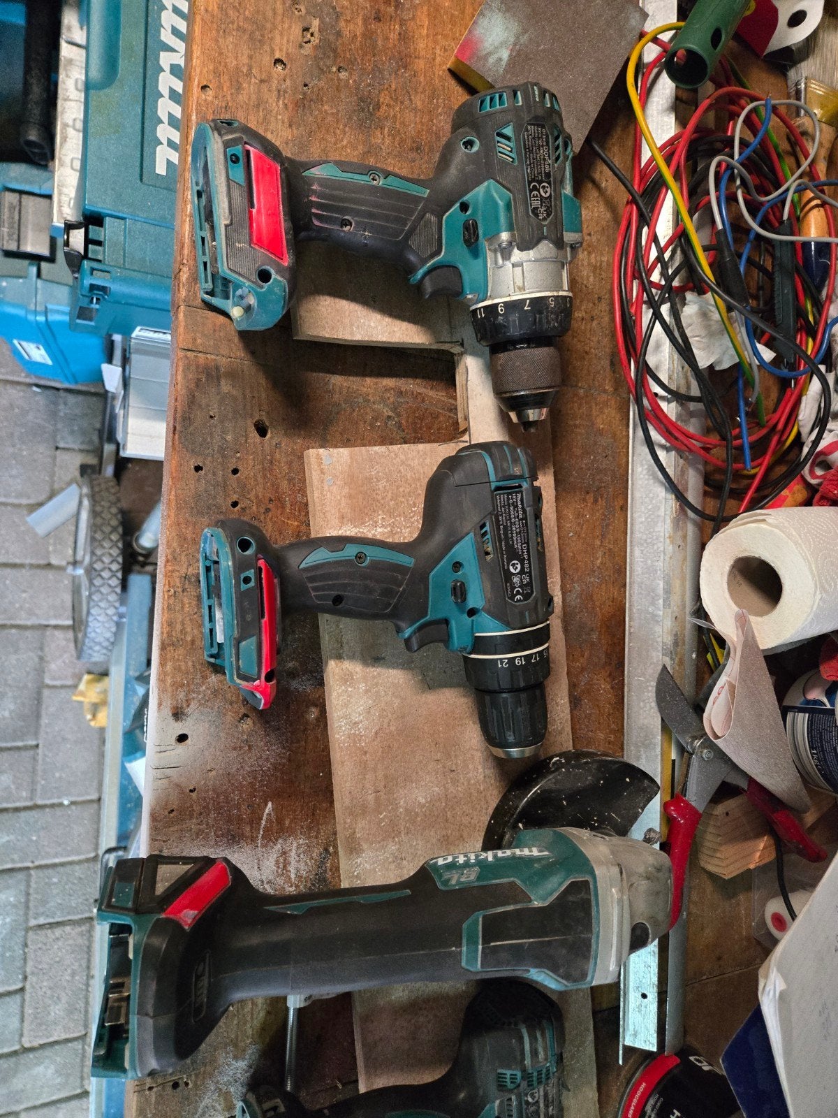 Makita Accu Boormachines en Haakse Slijper - Gebruikt, Ophalen, Boor- en Schroefmachine, Variabele snelheid, Gebruikt