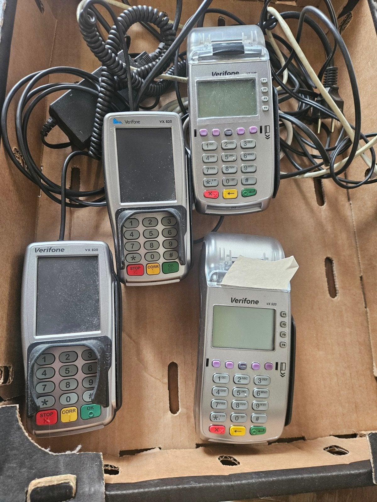 Verifone VX 820 en VX 520 pinautomaten (2 stuks), Ophalen