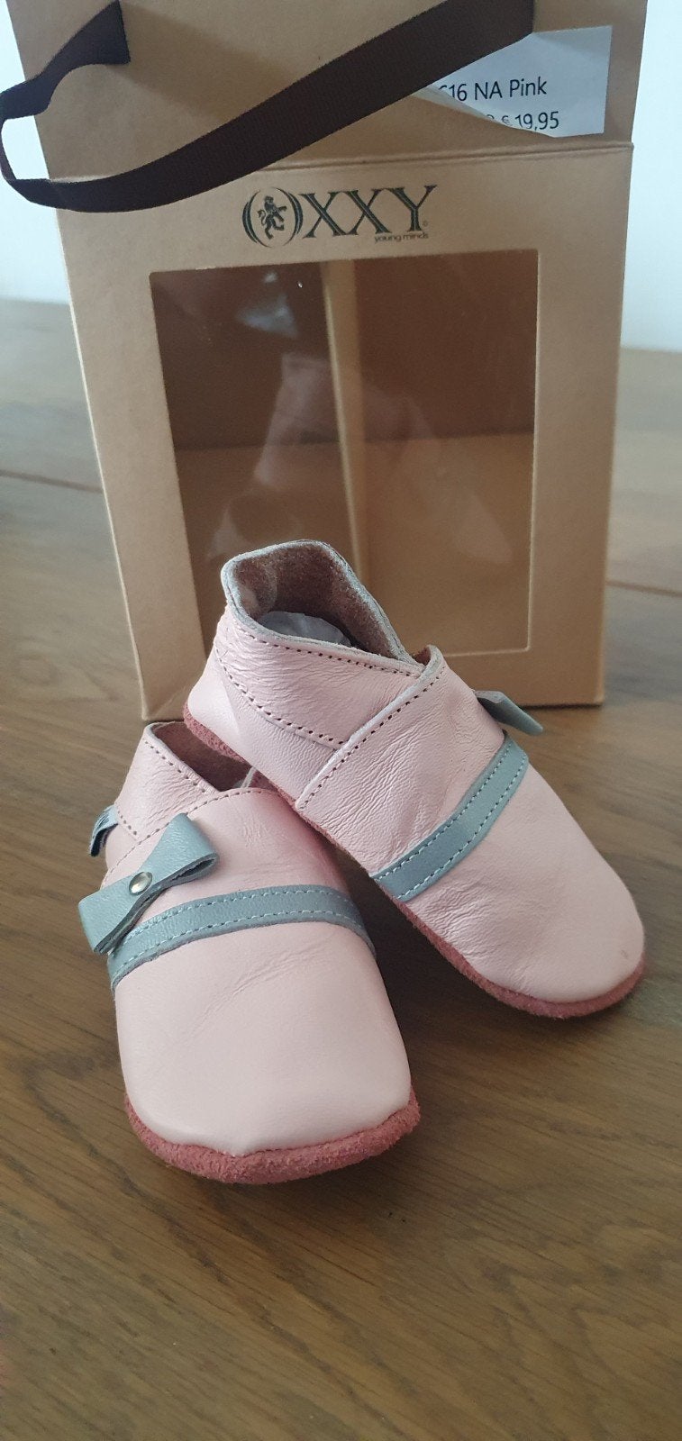 OXXY Roze Babyslofjes Maat 18 - Nieuw in Doos, Slofjes, Meisje, Nieuw, Ophalen of Verzenden