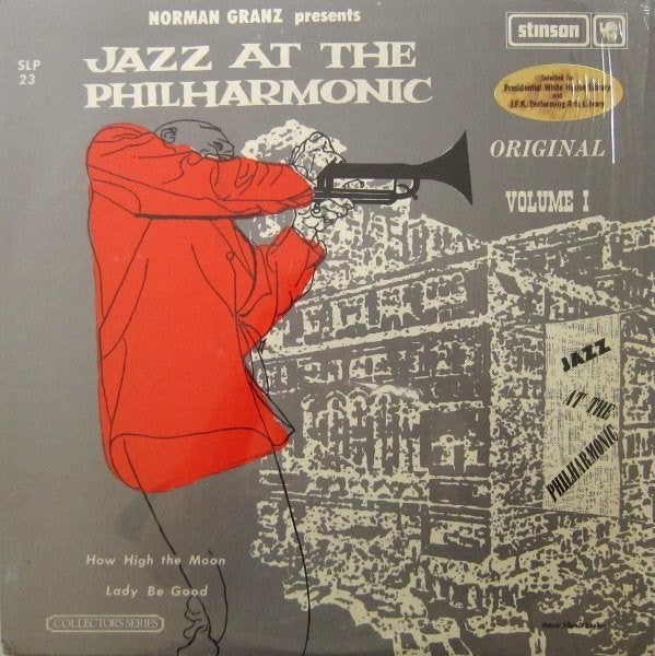 LP "Jazz at the Philharmonic Volume 1": (ROOD VINYL, 1963), Cd's en Dvd's, LP, Gebruikt, 12 inch, Jazz en Blues