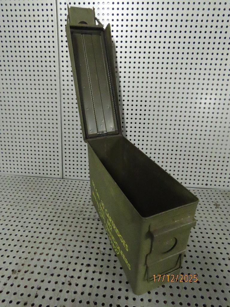 Ammo-box Munitie kistje .30 MG Box USA metalen ammobox, Ophalen of Verzenden, Landmacht, USA, Amerika