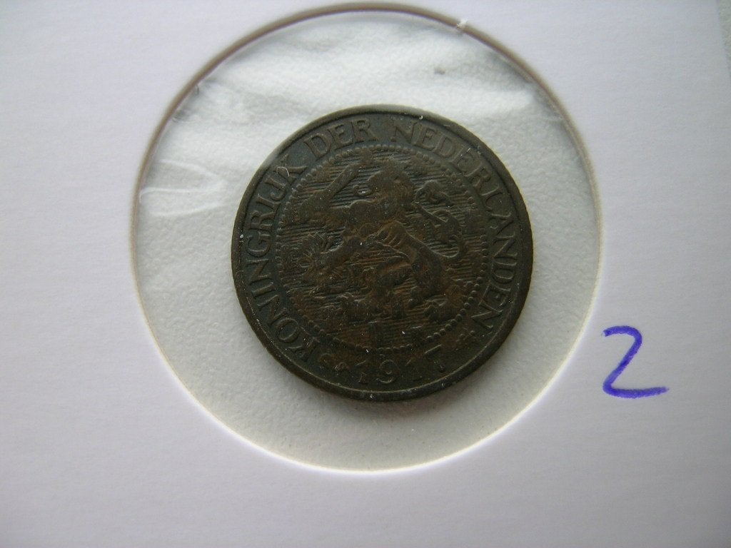 Cent 1917 (nr 2), Postzegels en Munten, Munten | Nederland, Ophalen of Verzenden, Koningin Wilhelmina, 1 cent, Losse munt