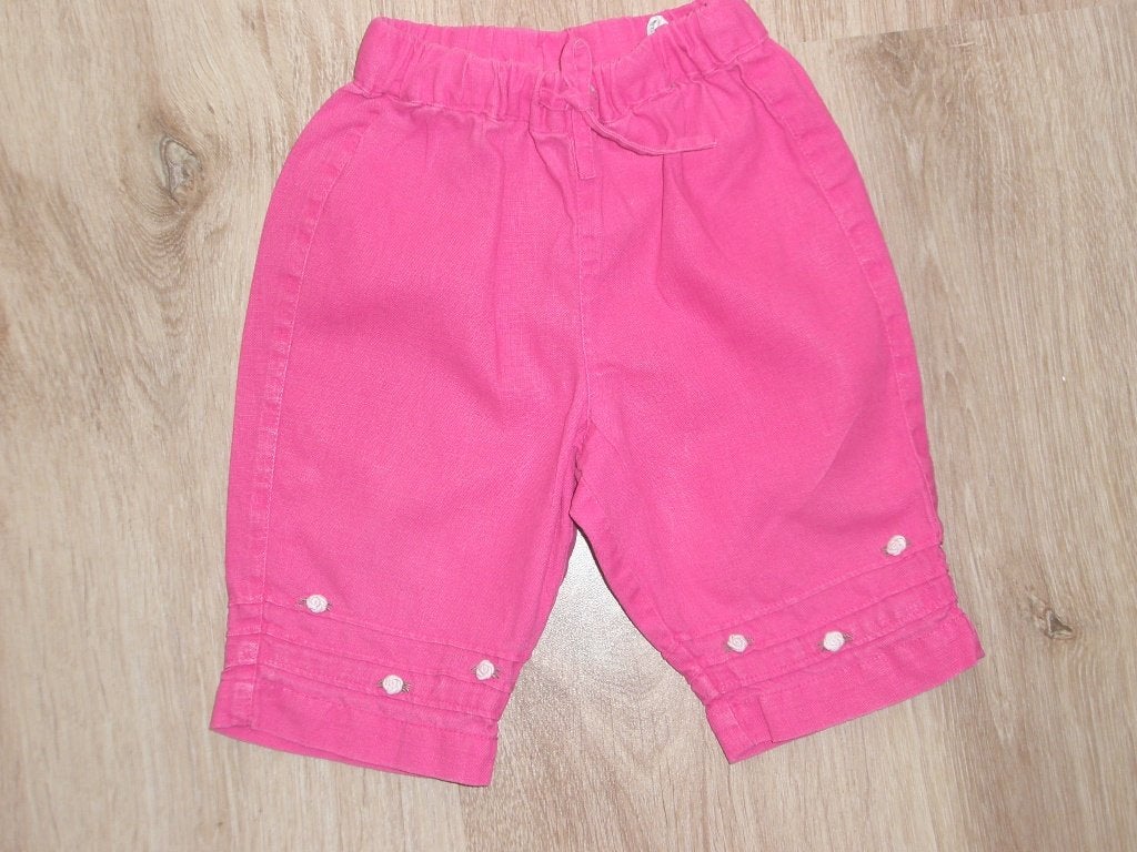 Nieuwe roze linnen H&M broekje broek zomer broekje maat 62, Broekje, Meisje, H&M, Nieuw