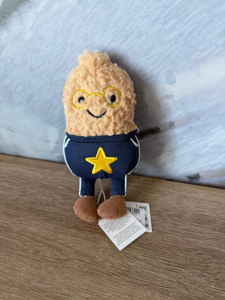 Jellycat Peanut met spijkerbroek, Jellycat, Overige karakters, Overige typen, Nieuw