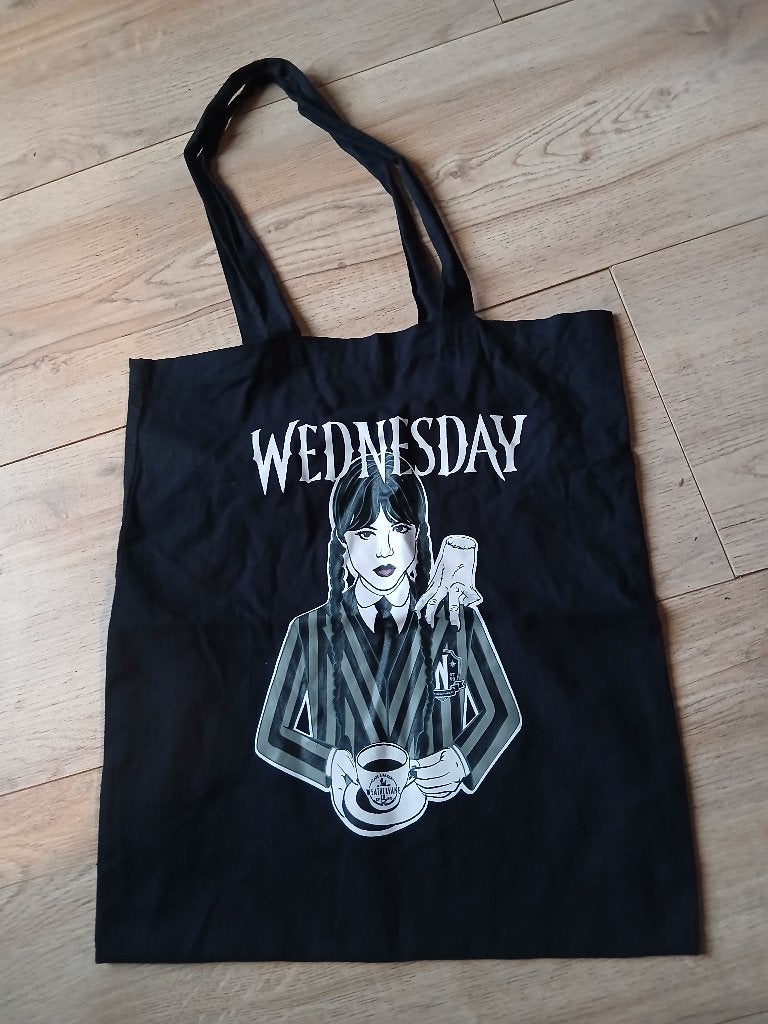 Tote bag Wednesday, Ophalen of Verzenden, Gebruikt, Zwart