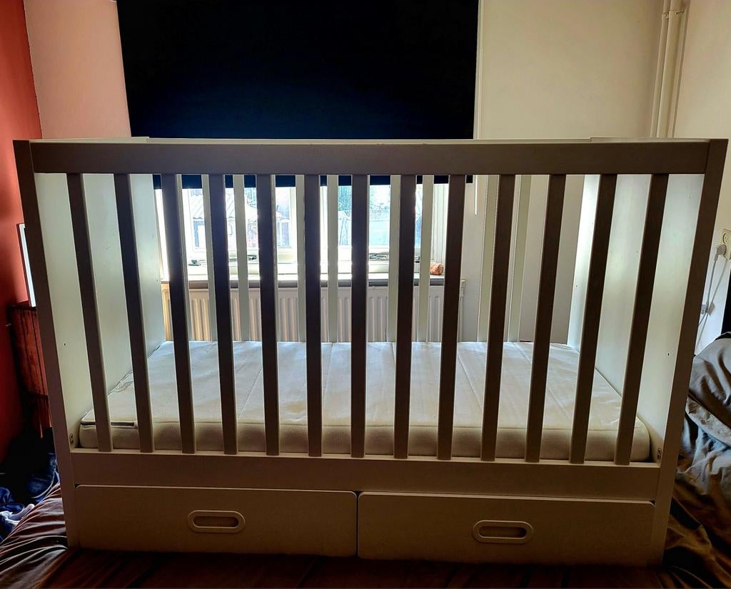 Ikea Stuva Ledikant met lades excl. Matras, Kinderen en Baby's, Ophalen, Gebruikt, Ledikant