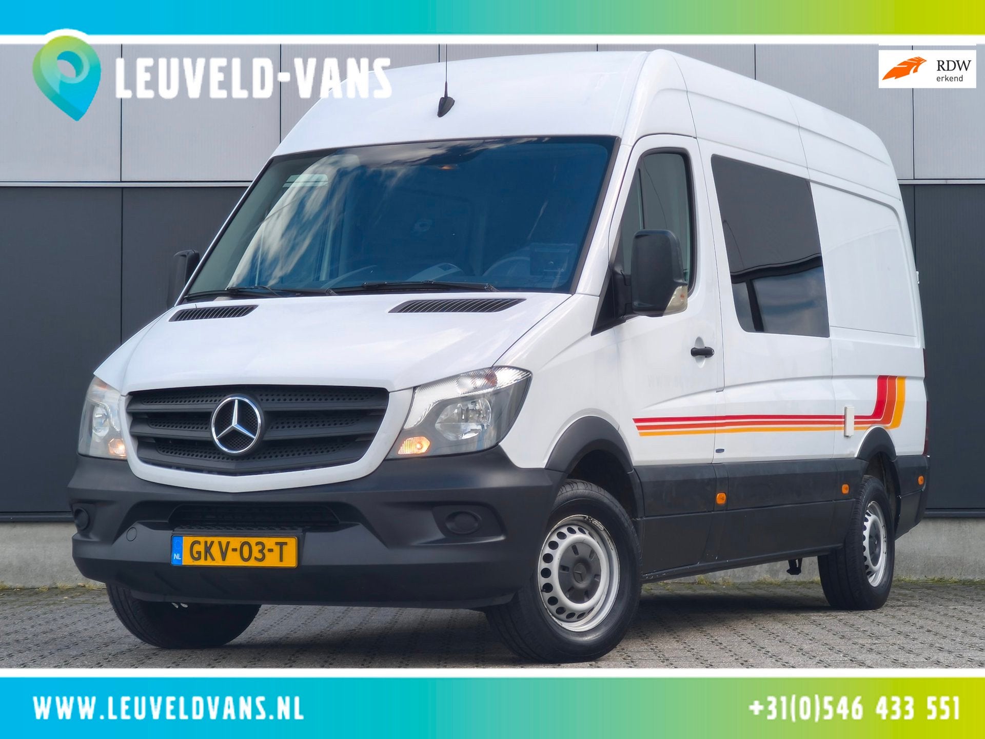 Mercedes-Benz SPRINTER CAMPER AIRCO KOELKAST/VRIEZER 3 SLAAP, Buscamper of Camperbus, Mercedes-Benz, Bedrijf, Airconditioning