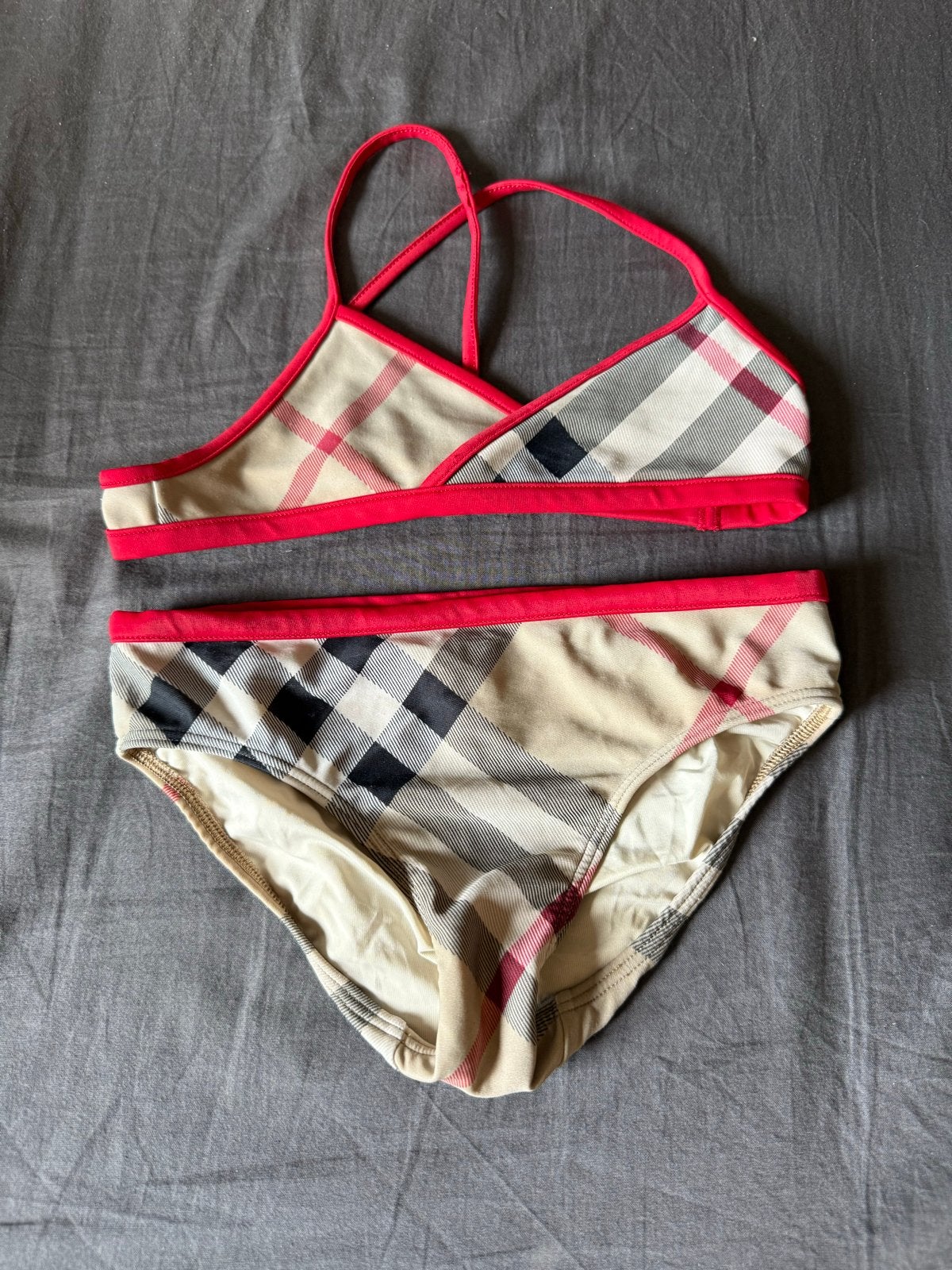 Originele Burberry Bikini voor Meisjes - Maat 116cm (6Y), Meisje, Overige maten, Ophalen of Verzenden, Zo goed als nieuw