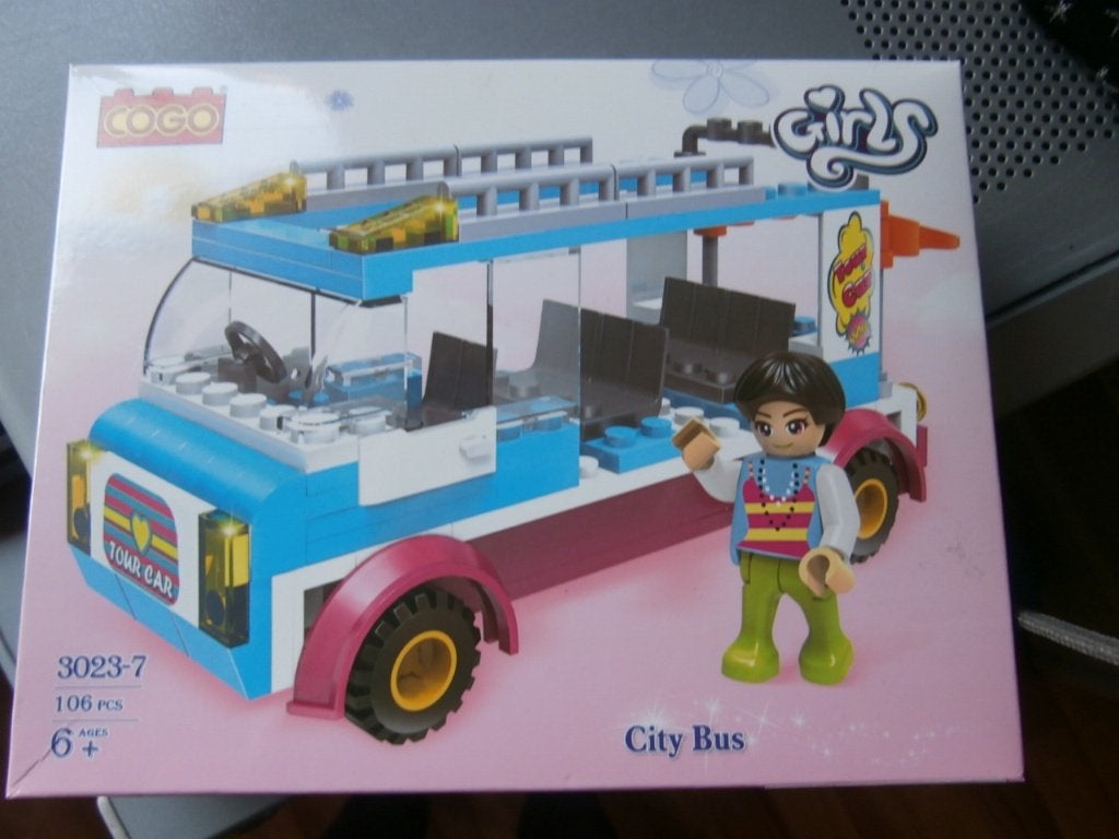bouwstenen Cogo Citybus 2023-7 bouwen autobus stadsbus bus, Ophalen of Verzenden, Zo goed als nieuw, Overige merken