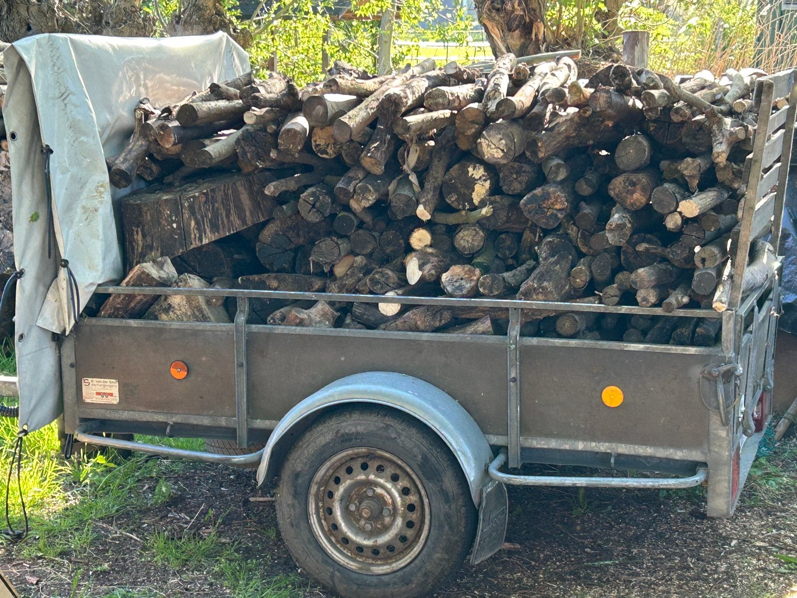 Haardhout te koop, Tuin en Terras, Haardhout, Minder dan 3 m³, Ophalen of Verzenden