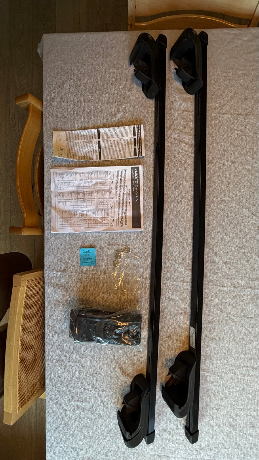 Hapro Cronos 125 dakdragers - 2x gebruikt, Ophalen of Verzenden, Zo goed als nieuw