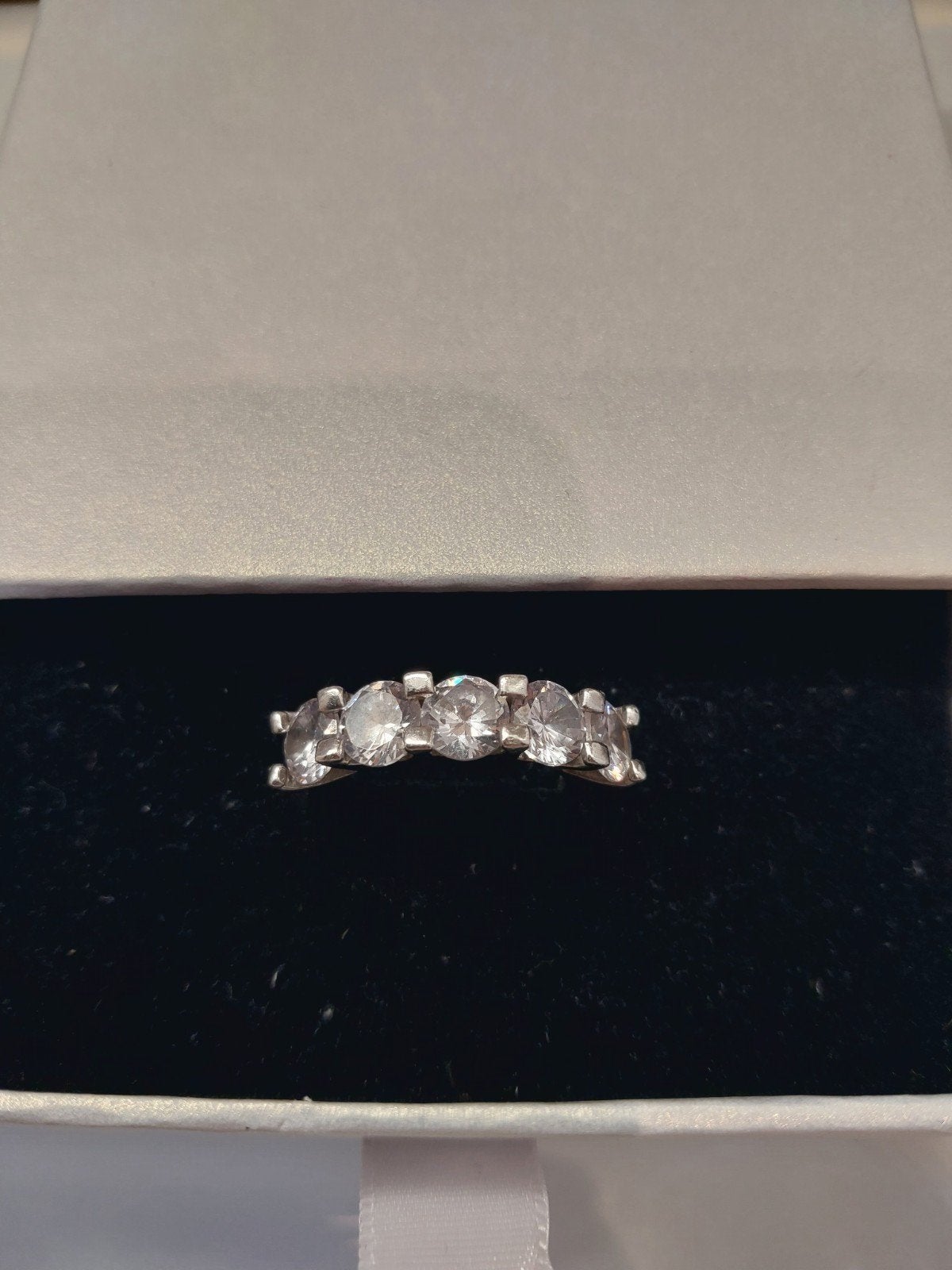Ring 925 zilver 2x gedragen!, Ophalen of Verzenden, Zo goed als nieuw, 17 tot 18, Dame