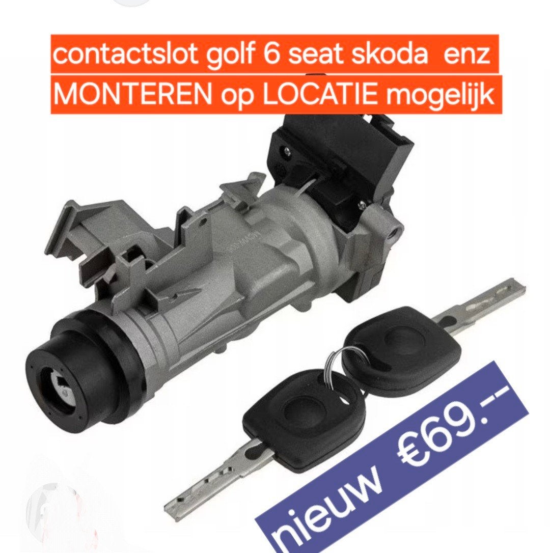 Contactslot €69.-  volkswagen seat skoda monteren ? Kan ook, Ophalen