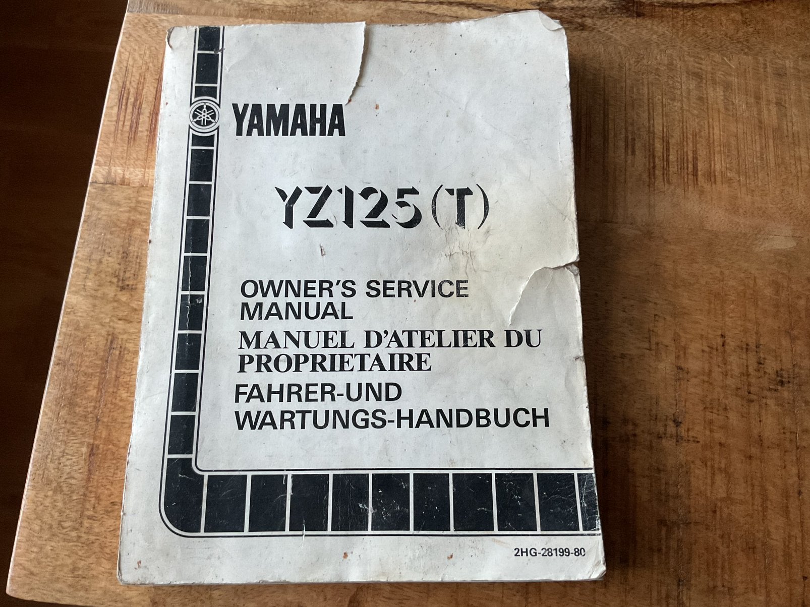 Werk boek jamaha 125 cross bj 1987, Motoren, Ophalen of Verzenden, Overige merken