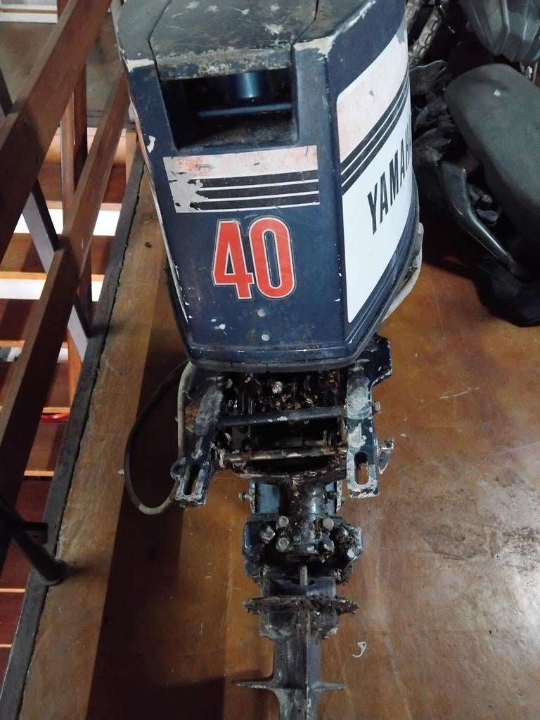 40pk Yamaha Buitenboordmotor - Defect voor onderdelen, Ophalen, Gebruikt, Onbekend, Onbekend