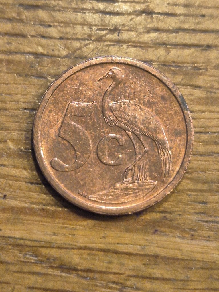 Zuid-Afrika - 5 Cent 2002, Ophalen of Verzenden, Zuid-Afrika
