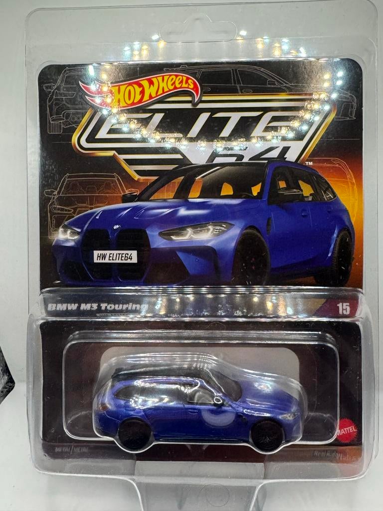 Hot Wheels Elite 64 BMW M3 Touring Blauw Nieuw in Doos, Hobby en Vrije tijd, Modelauto's | Overige schalen, Nieuw, Auto, Ophalen of Verzenden