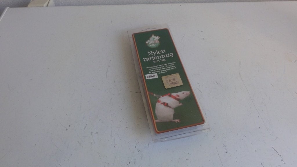 Nylon rattentuig met lijn, zwart, Ophalen of Verzenden