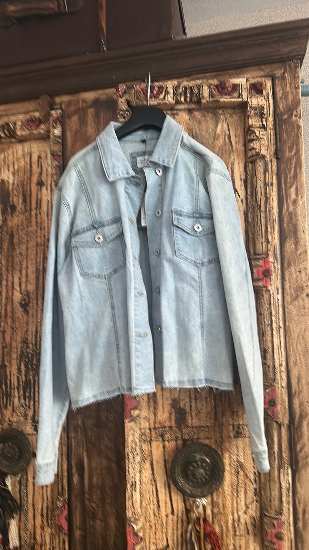 Norah jeans jasje 48, Ophalen of Verzenden, Zo goed als nieuw, Maat 46/48 (XL) of groter, Blauw