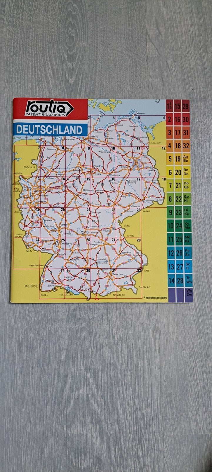 Foulia Patent Road Maps Duitsland Landkaart, 2000 tot heden, Ophalen of Verzenden, Duitsland, Landkaart