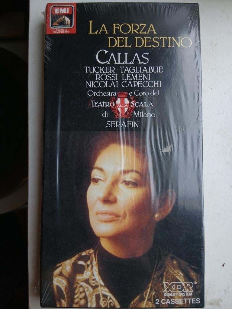 2  cassettes  v La Forza  Del Destiny's   - Callas, Ophalen of Verzenden, Nieuw in verpakking, Klassiek, Origineel