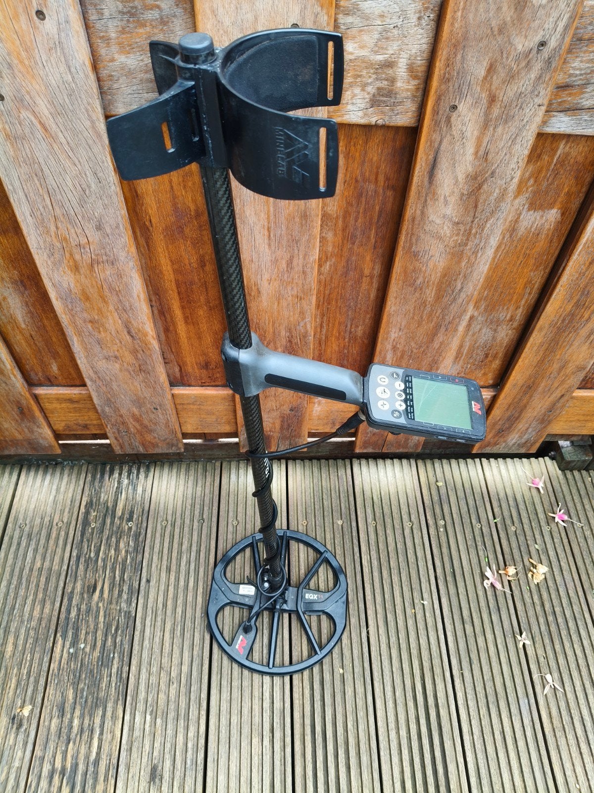 Minelab Equinox 800 Metaaldetector met Carbonsteel, Hobby en Vrije tijd, Ophalen, Meer dan 30 cm, Zo goed als nieuw, Minelab