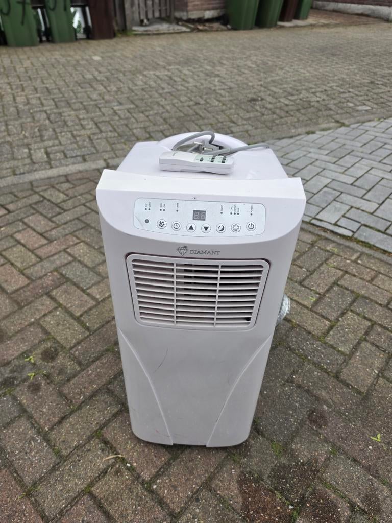Mobiele airco Diamant met afstandsbediening en afvoerslang, Ophalen