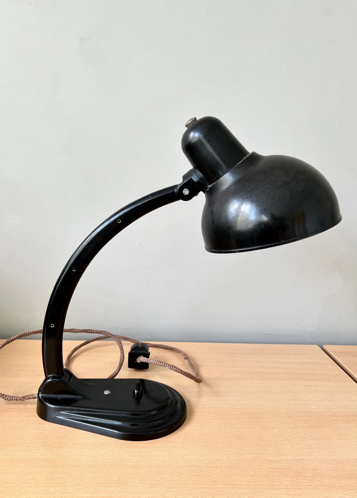 Vintage bakelieten bureaulamp/tafellamp, Ophalen, Bureaulamp, Gebruikt, Vintage
