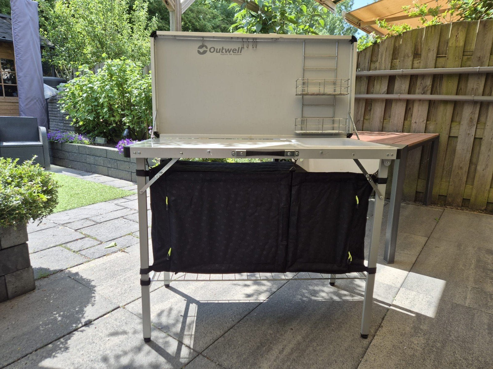 Te koop: Outwell Drayton Campingkeuken – compleet, Ophalen of Verzenden, Gebruikt, Campingkast