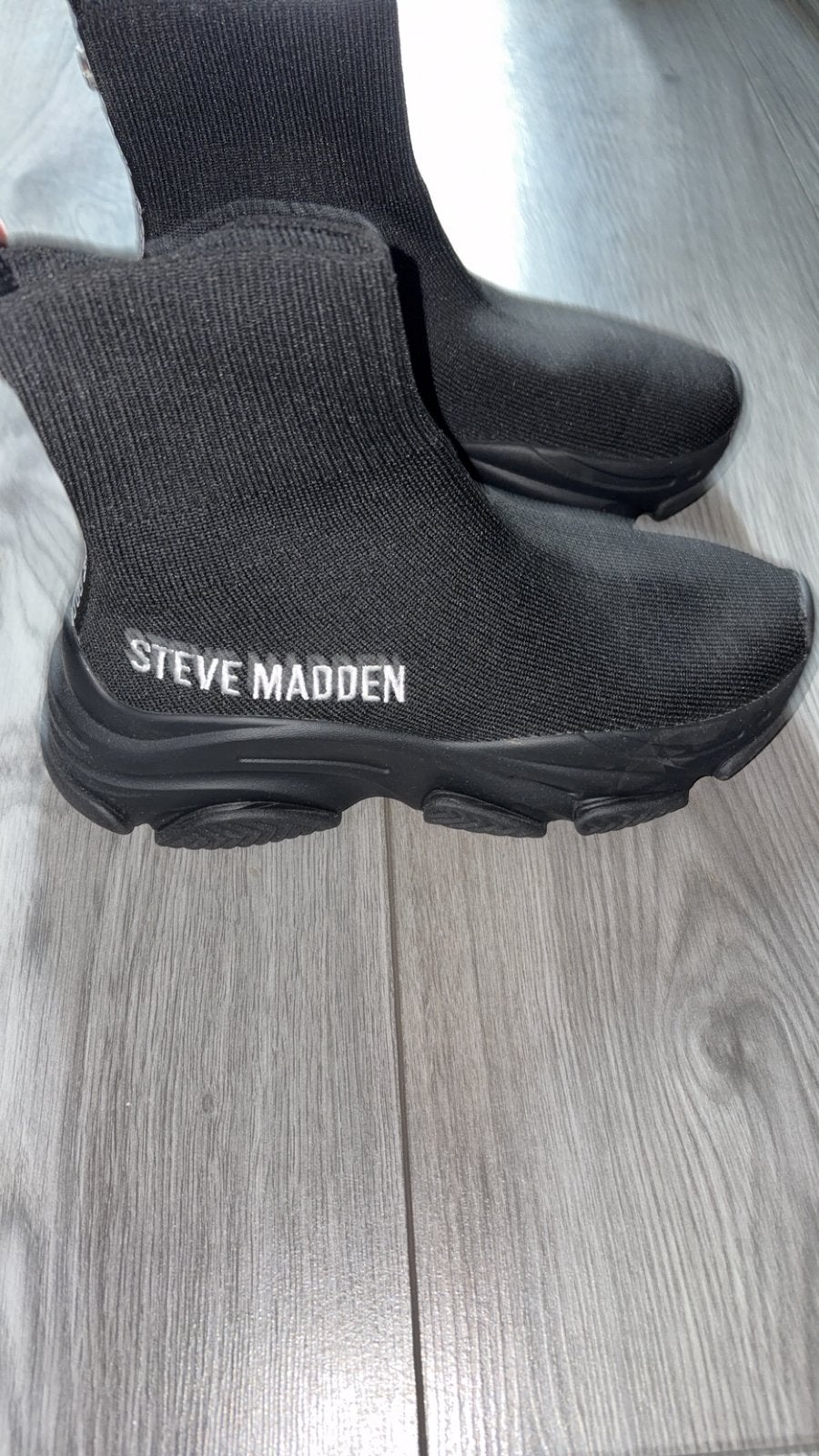 Steve Madden, Ophalen of Verzenden, Zo goed als nieuw, Zwart, Sneakers of Gympen