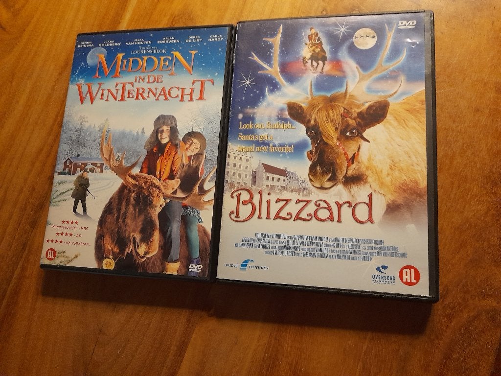 DVD's Kerstmis - Midden in de Winterjacht en Blizzard, Diversen, Ophalen of Verzenden, Gebruikt