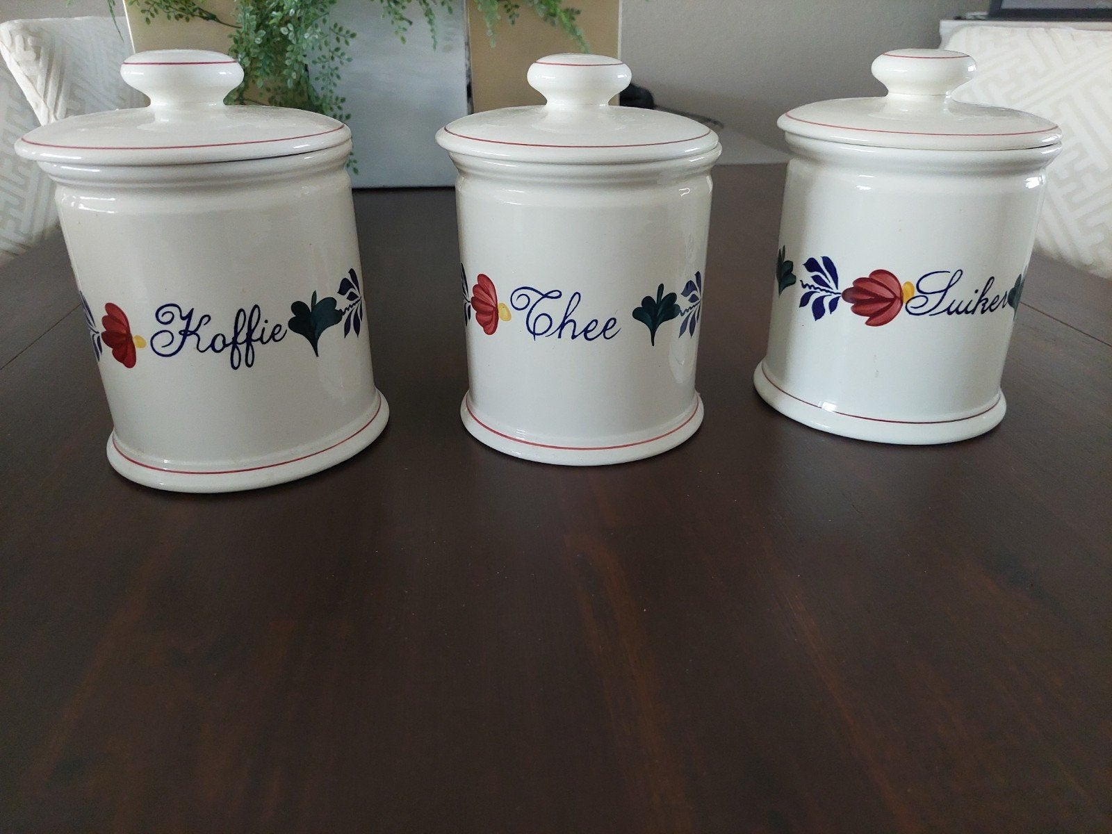 Boerenbond koffie-thee-suikerpotten, Ophalen of Verzenden