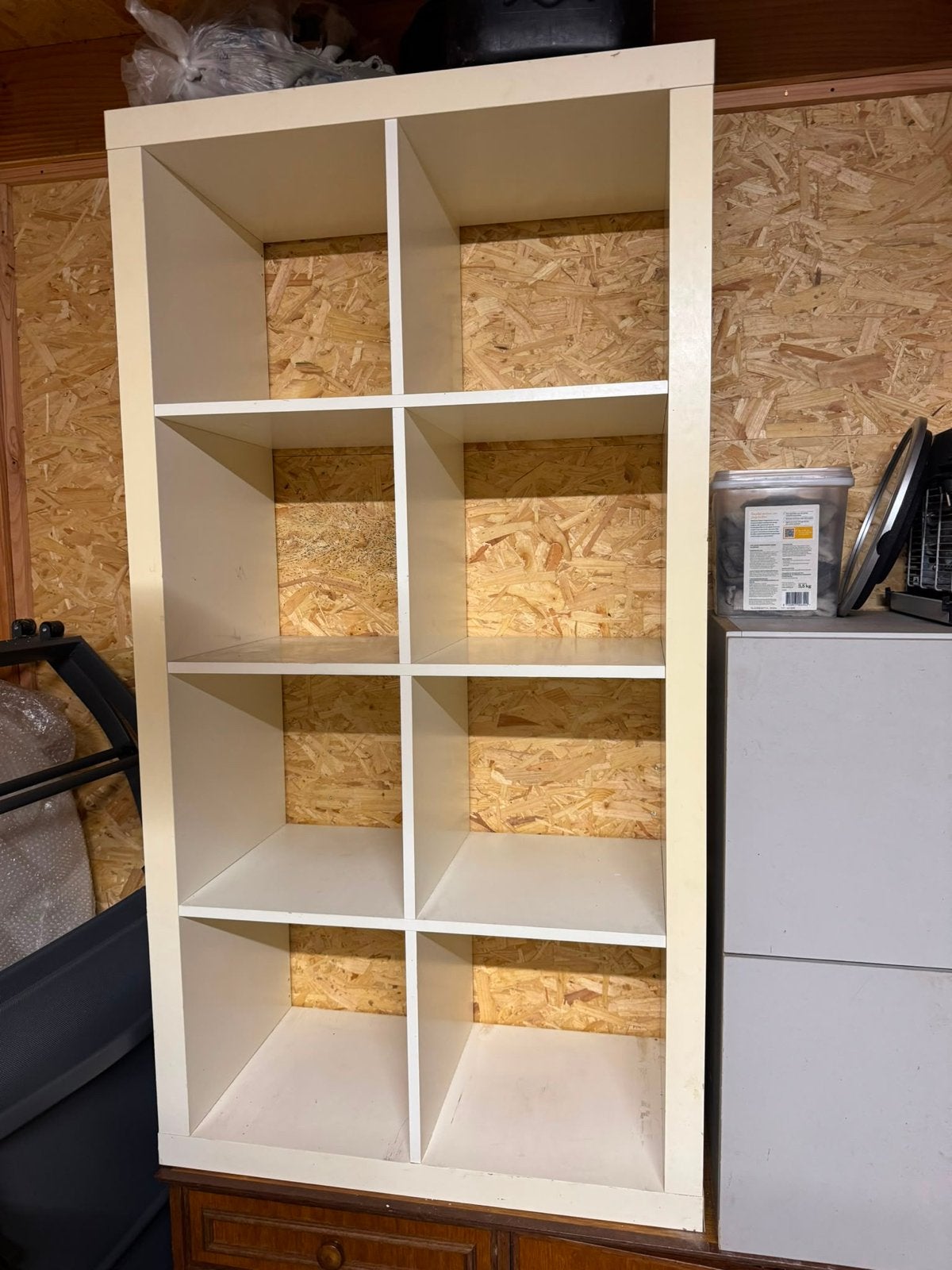 Ikea Expedit / Kallax kast wit 8 vakken - roomdivider, Ophalen, Met plank(en), Gebruikt, 50 tot 100 cm
