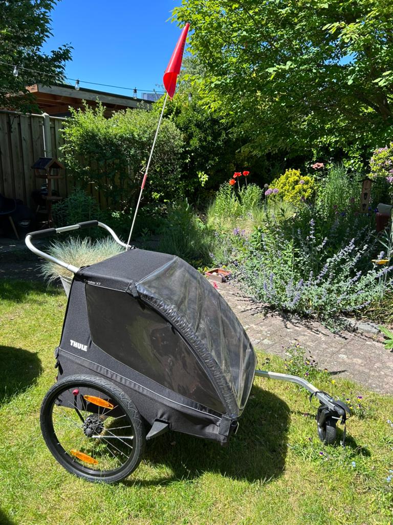 Thule Coaster XT 2 fietskar, zo goed als nieuw, Ophalen, Zo goed als nieuw, Kinderkar, 40 tot 60 kg