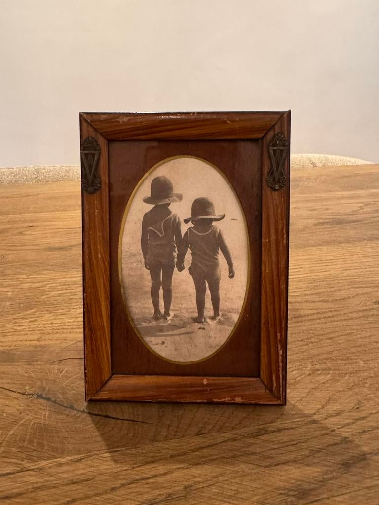 Oud fotolijstje, Ophalen of Verzenden, Hout, Minder dan 50 cm