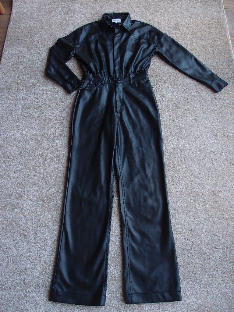 Erg mooie dames meisjes Quotrell leren jumpsuit pak XS, Zwart, Ophalen of Verzenden, Zo goed als nieuw, Quotrell