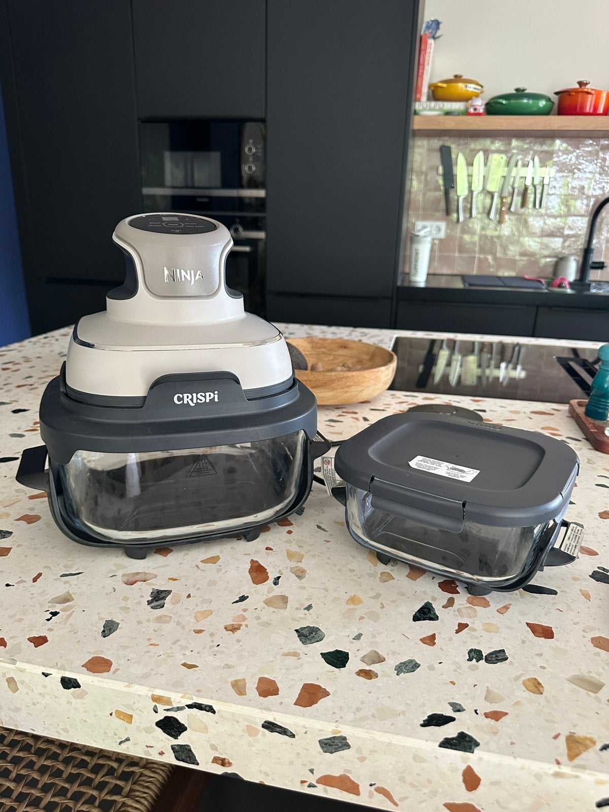 Ninja Crispi 4-in-1 draagbare airfryer van glas, Witgoed en Apparatuur, Airfryers, Zo goed als nieuw, Airfryer, Ophalen