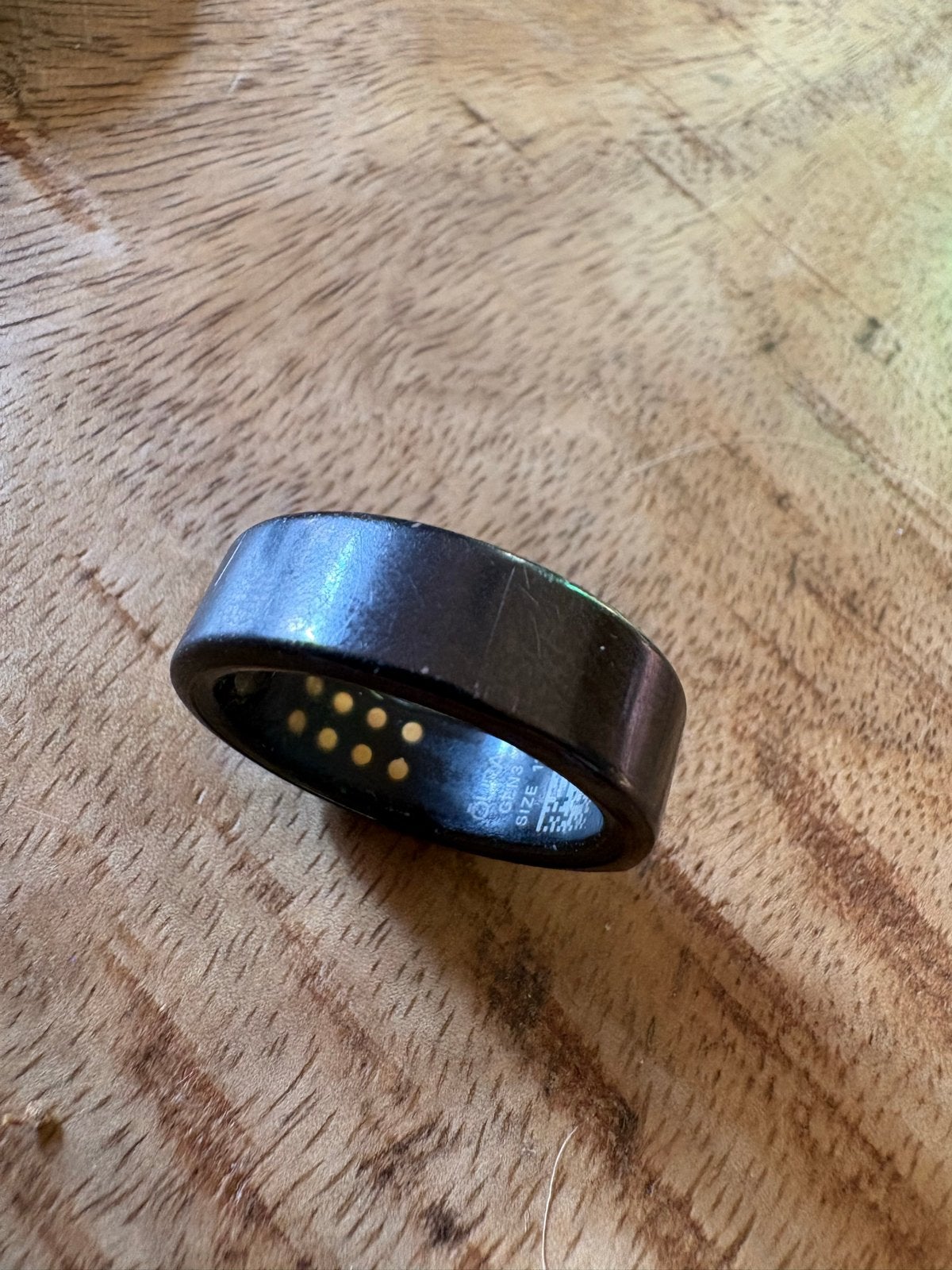 Oura Ring Gen 3 Maat 11 - Slimme Gezondheidsring, Gebruikt, Zwart, IOS, Ophalen of Verzenden