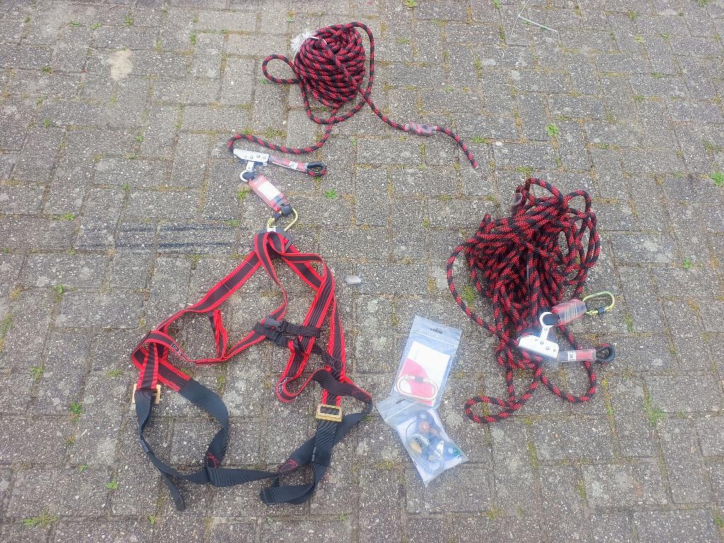 Complete Valbeveiligingsset / Klimset – OXXA – Professionel, Ophalen of Verzenden, Gebruikt, Klimsport-accessoire