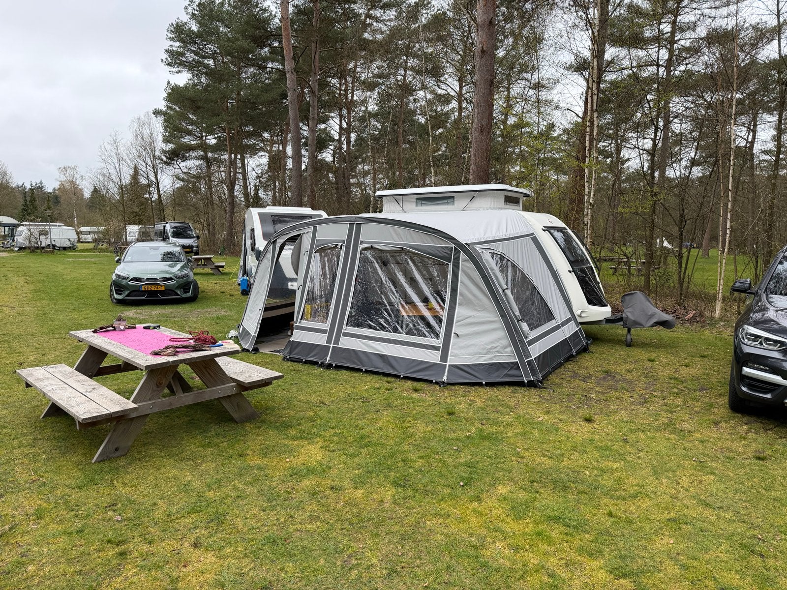 Fortex Aronde voortent voor Kip Kompakt - Zo goed als nieuw, Ophalen, Zo goed als nieuw, Ten Cate All Season 240g/m2, Overige merken