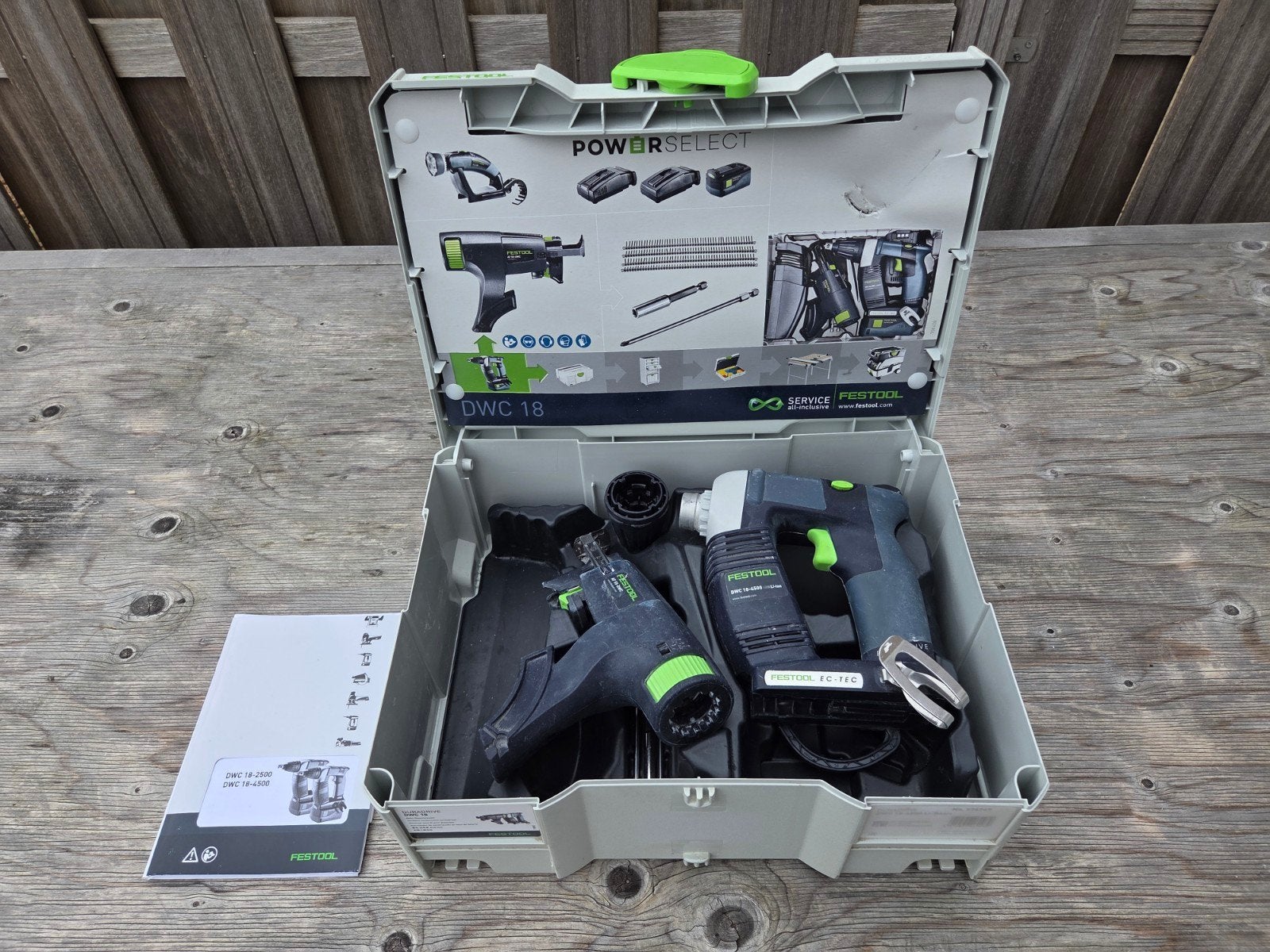 Festool DWC 18-4500 automatische bandschroefmachine, Variabele snelheid, Overige typen, Ophalen of Verzenden, Gebruikt