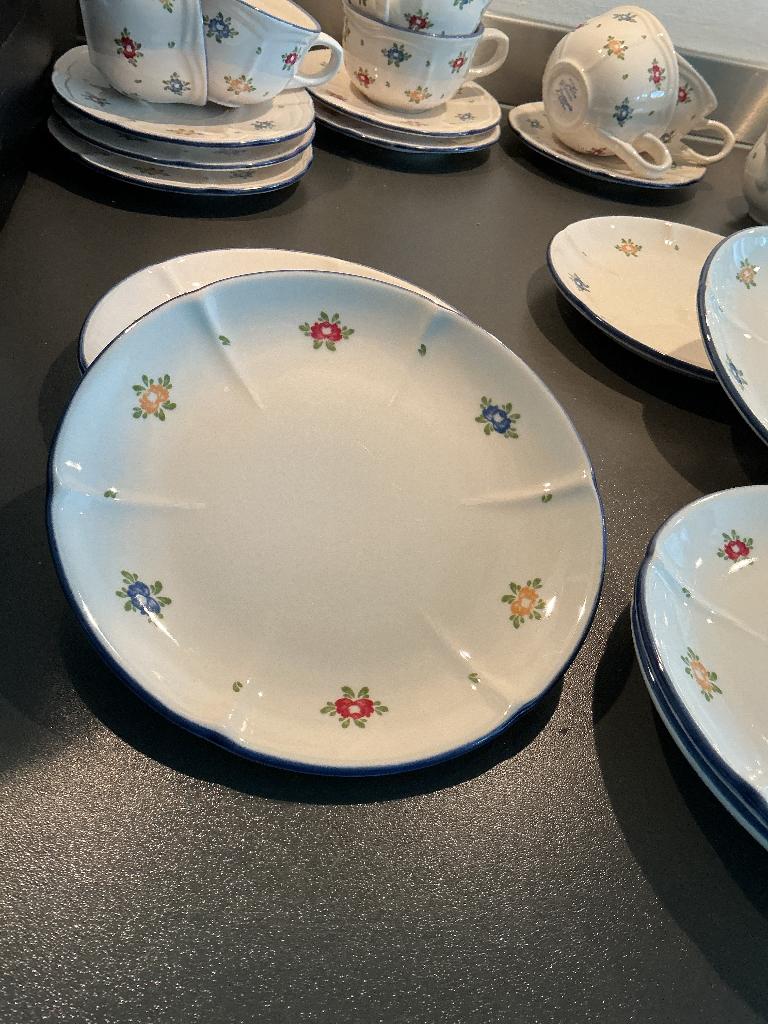 Gebaksbordjes 10 stuks Zeller Petit Rose', Ophalen, Zo goed als nieuw, Bord(en), Overige stijlen